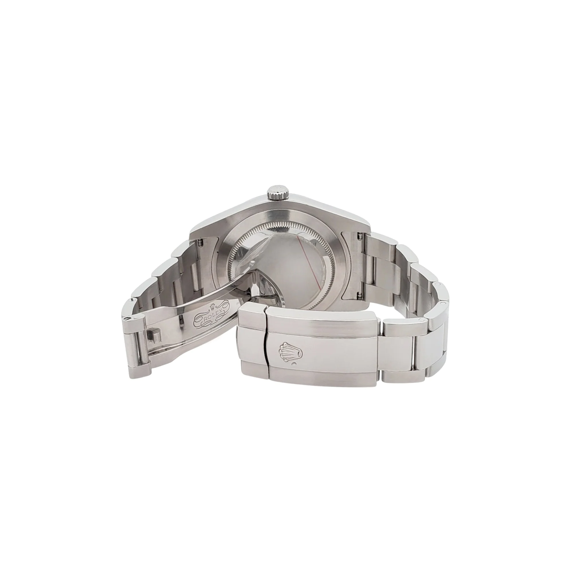 Rolex Datejust II 41mm 116334 White Index White Gold Fluted Bezel Steel Watch Box Papers - Image 7