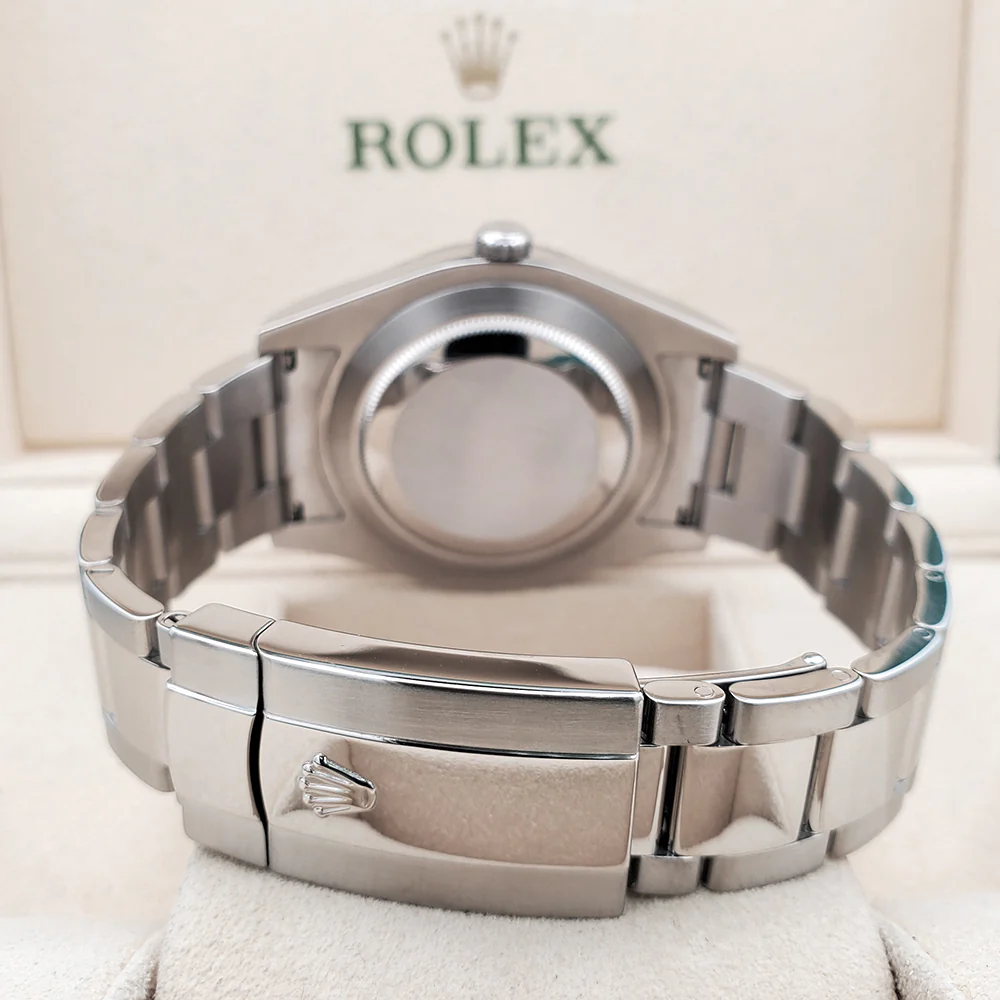 Rolex Datejust II 41mm 116334 White Index White Gold Fluted Bezel Steel Watch Box Papers - Image 5