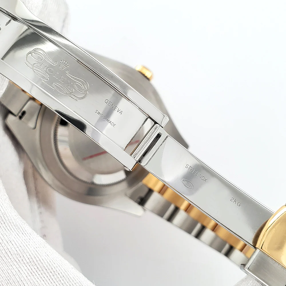 Rolex Datejust II 41mm 2-Tone Factory Ivory Diamond Dial - Fluted Bezel - Oyster Watch 116333 Box Papers - Image 7