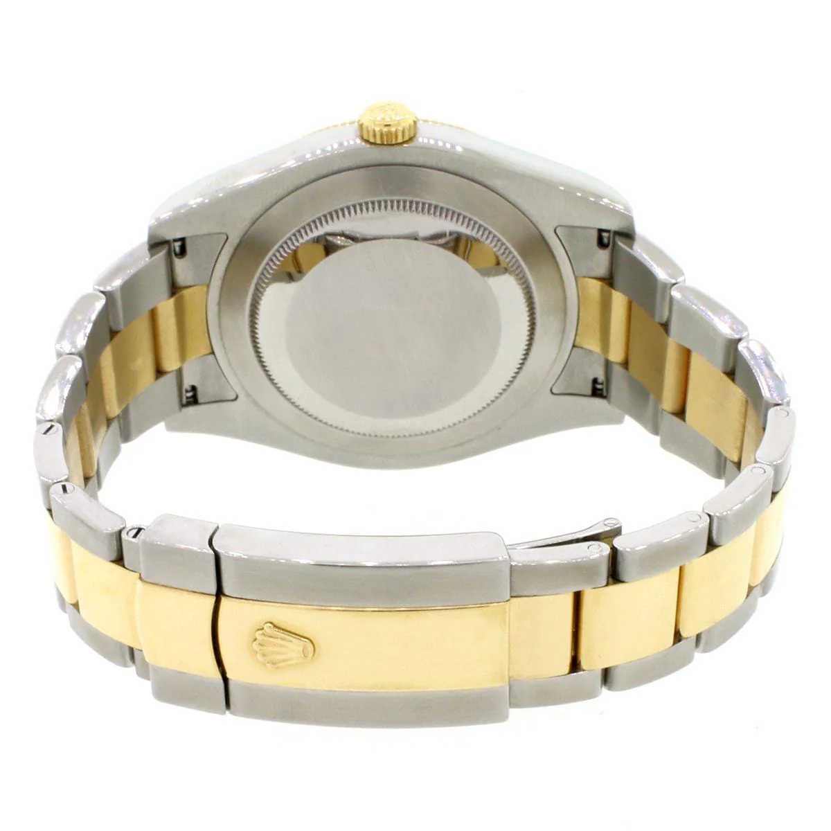 Rolex Datejust II 41MM 2-tone Yellow Gold/Steel Watch Grey Dial With Green Roman Numerals, Box&Papers 116333 - Image 4