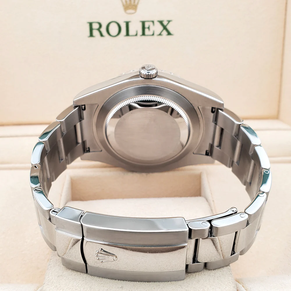 Rolex Datejust II 41mm 3.8ct Diamond Bezel/White Index Dial Steel Watch 116300 Box Papers - Image 5