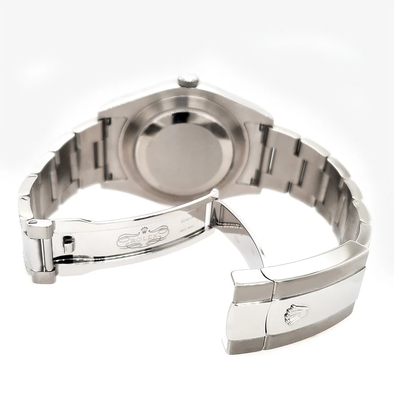 Rolex Datejust II 41mm 5ct Diamond Bezel/Bracelet/Black Index Dial Steel Watch 116300 Box Papers - Image 4