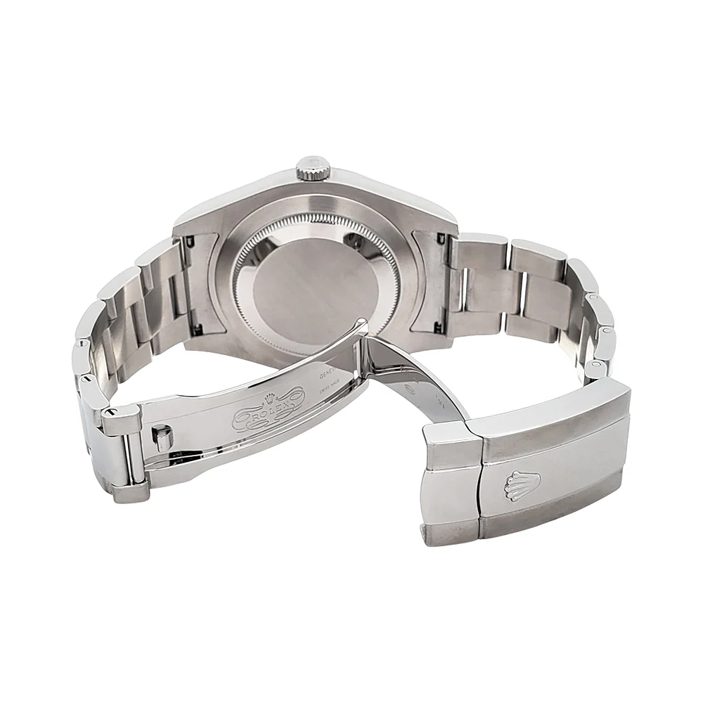 Rolex Datejust II 41mm Factory Diamond Rhodium White Gold Fluted Steel Watch 116334 Box Papers - Image 7