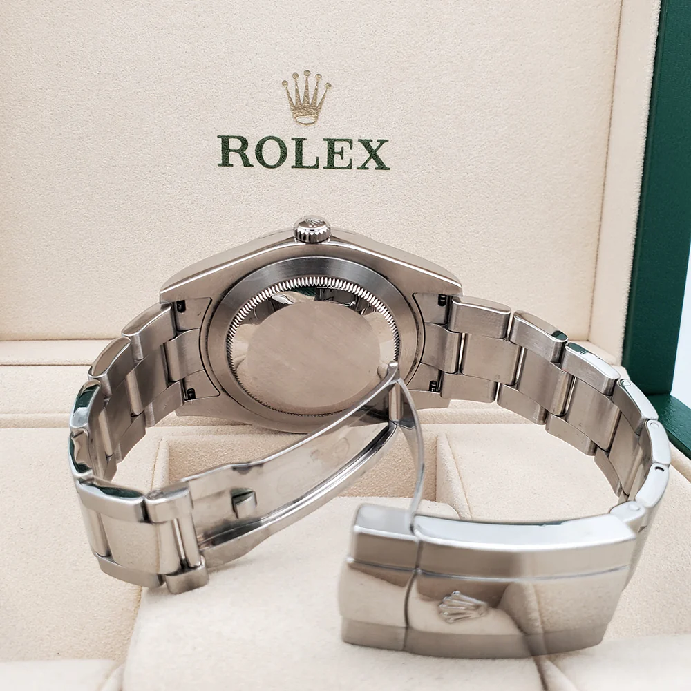 Rolex Datejust II 41mm Factory Diamond Rhodium White Gold Fluted Steel Watch 116334 Box Papers - Image 6
