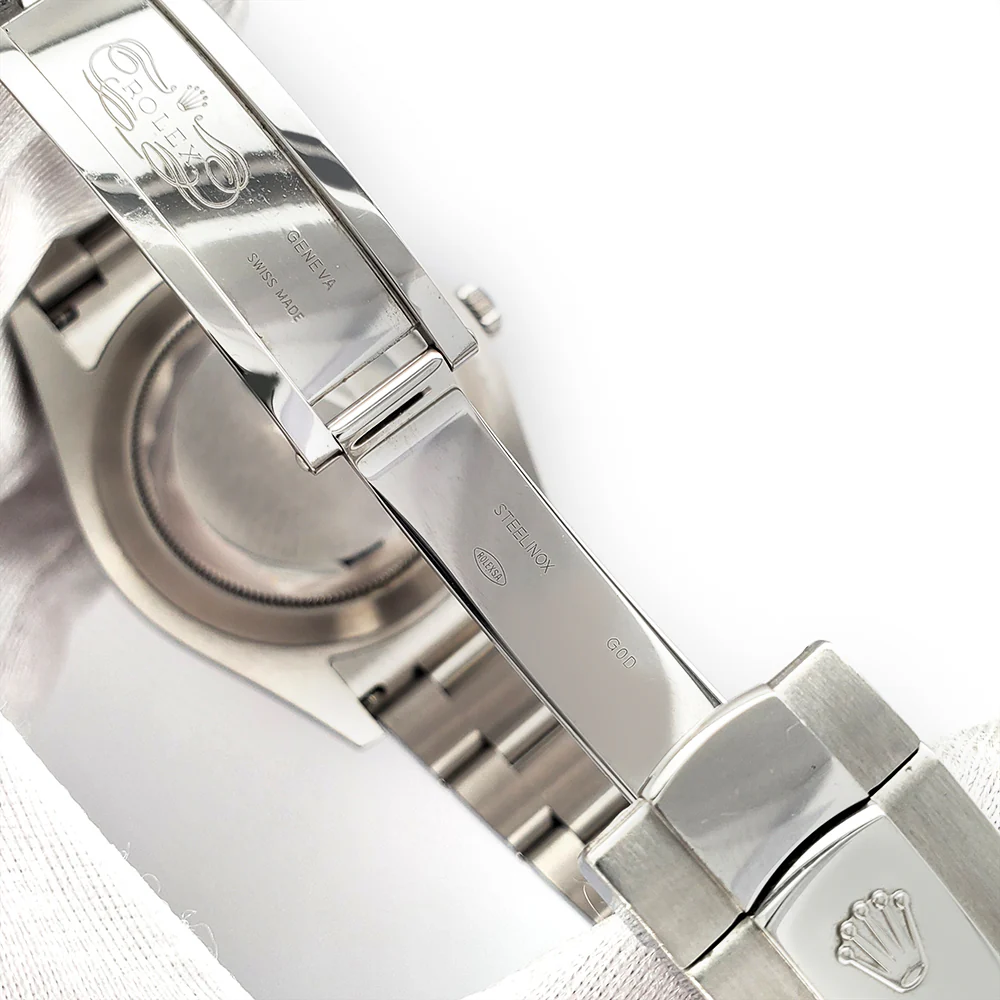 Rolex Datejust II 41mm Factory White Gold Fluted Bezel - Dark Rhodium Diamond Dial - Stainless Steel Watch 116334 Box Papers - Image 5