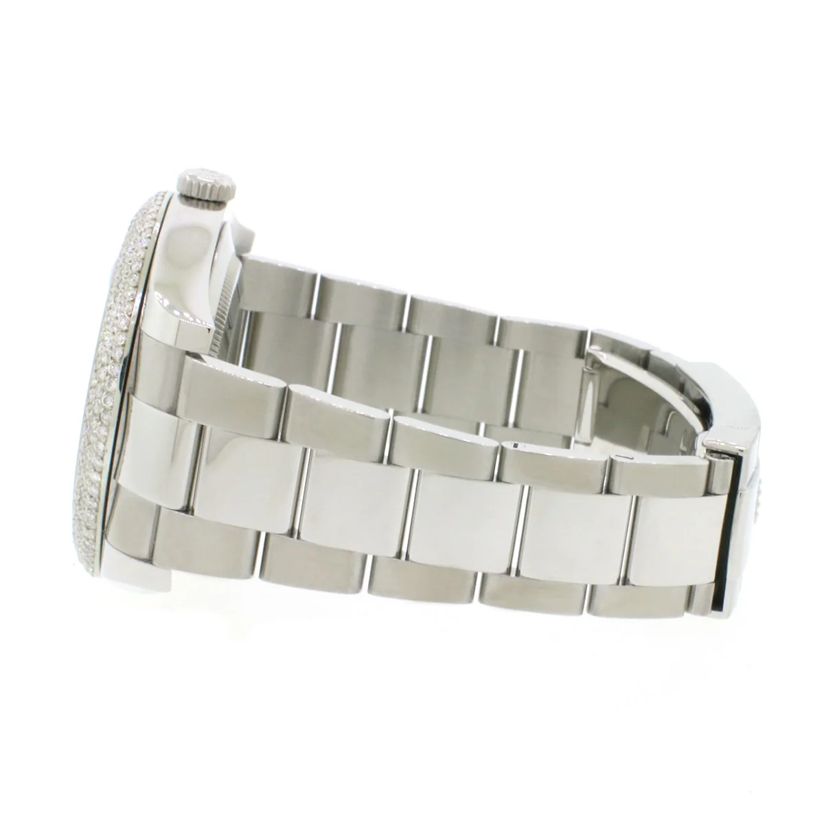 Rolex Datejust II 41MM Original Blue Dial Automatic Steel Oyster Watch 116300 w/Diamond Bezel - Image 7