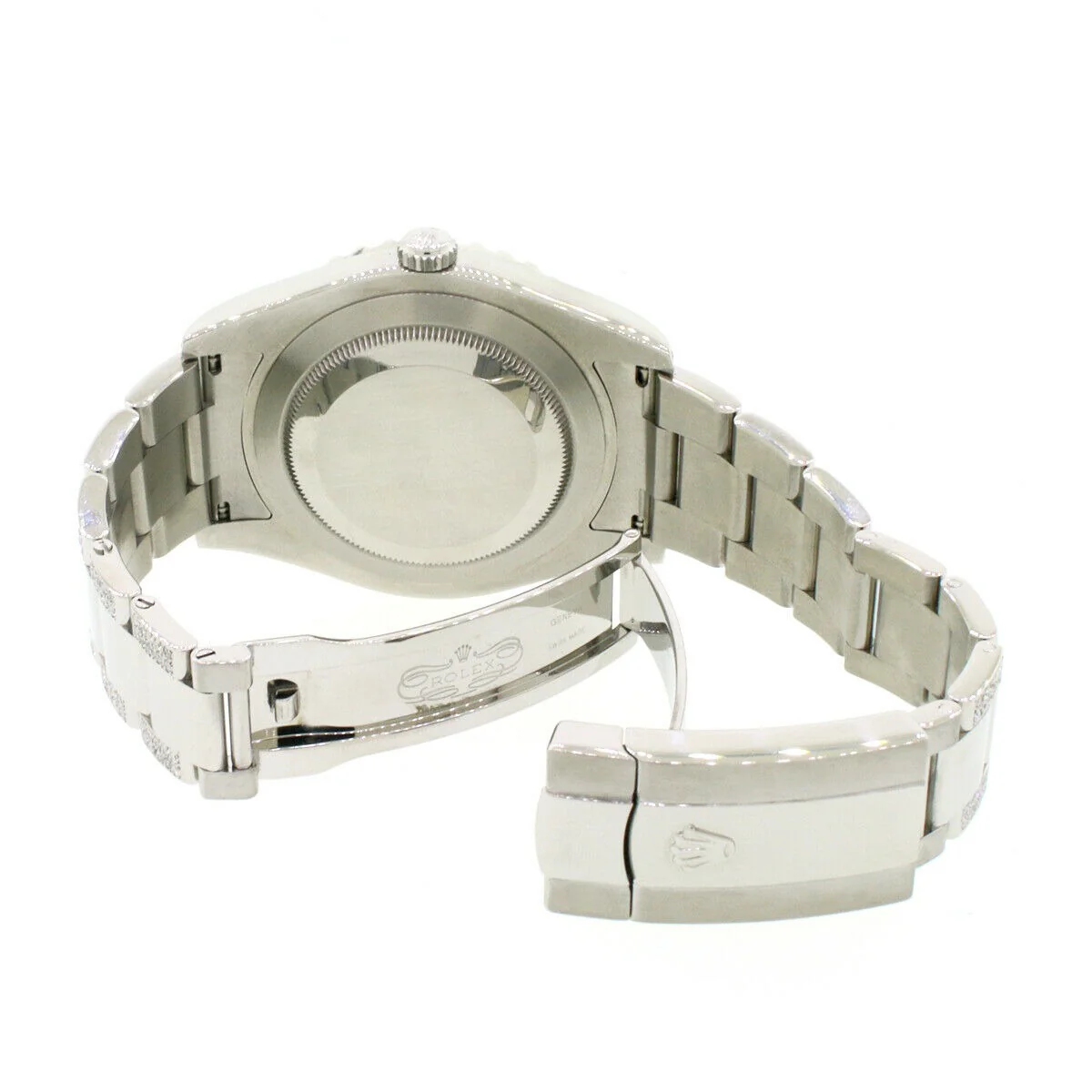 Rolex Datejust II 41mm 7.63CT Diamond Bezel/Lugs/Bracelet/Black Roman Dial 116300 Watch Box Papers - Image 5