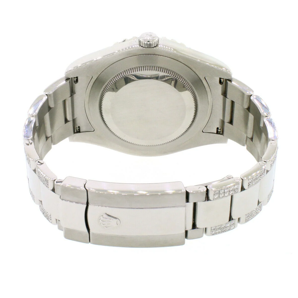 Rolex Datejust II 41mm 7.63CT Diamond Bezel/Lugs/Bracelet/Black Roman Dial 116300 Watch Box Papers - Image 6