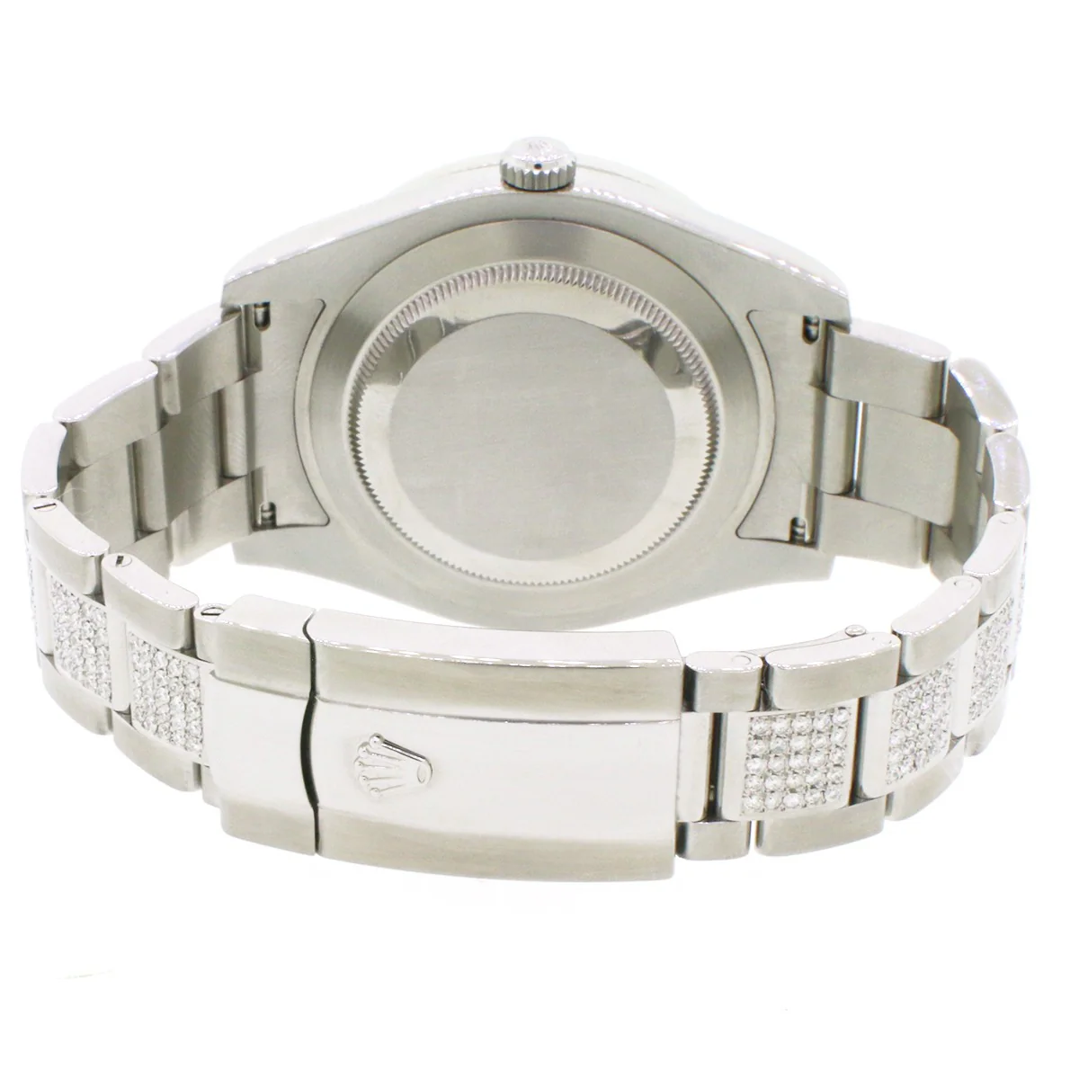 Rolex Datejust II 41mm 5.6CT Diamond Bezel/Bracelet/White Dial 116300 Watch Box Papers - Image 5