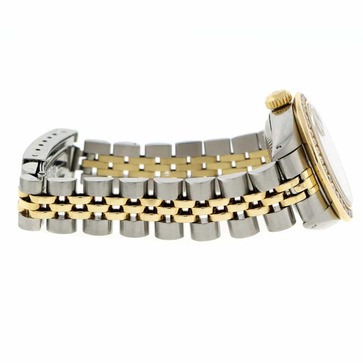 Rolex Datejust Ladies 2-Tone 18K Gold/Stainless Steel Original Champagne Diamond Dial 26mm Automatic Watch w/Diamond Bezel - Image 6