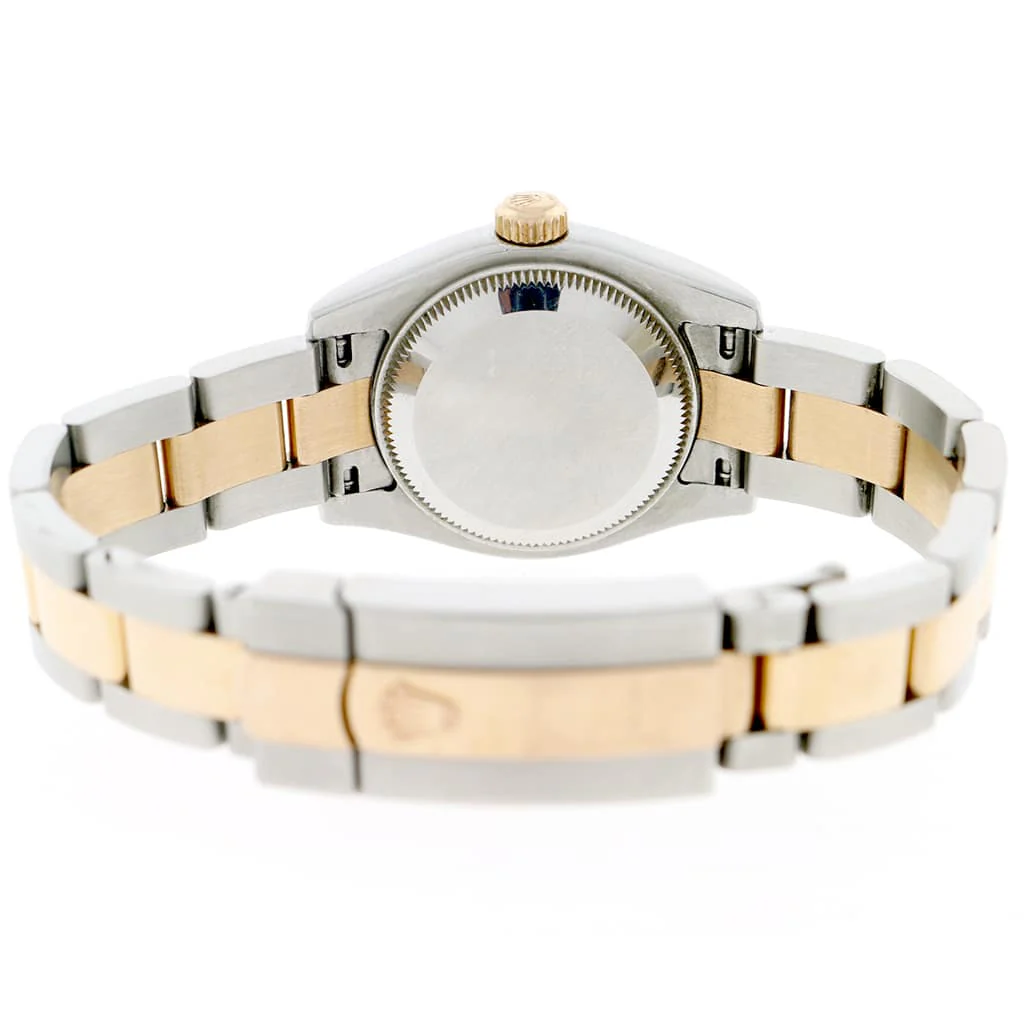 Rolex Datejust Ladies 2-Tone 18K Rose Gold/Steel 26MM Original White Stick Dial Oyster Watch 179171 - Image 9