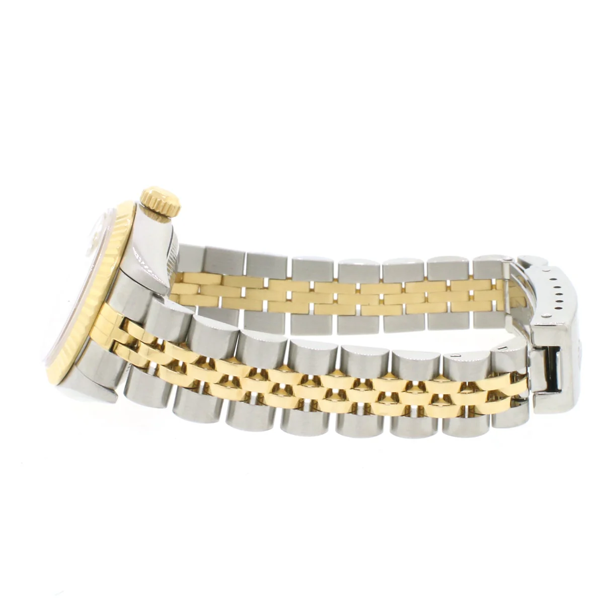 Rolex Datejust Ladies 2-Tone 18K Yellow Gold/Steel 26MM Factory Silver Index Dial Jubilee Watch No Holes Case - Image 5