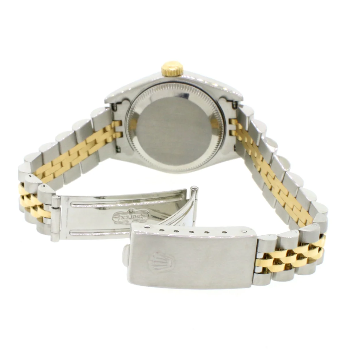 Rolex Datejust Ladies 2-Tone 18K Yellow Gold/Steel 26MM Factory Silver Index Dial Jubilee Watch No Holes Case - Image 7