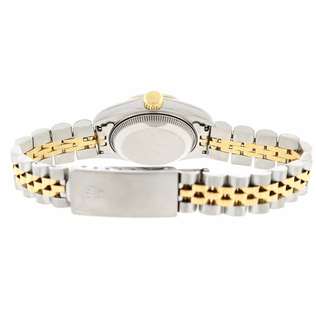 Rolex Datejust Ladies 2-Tone 18K Yellow Gold/Steel 26MM Original Champagne Index Dial Jubilee Watch 69173 - Image 7