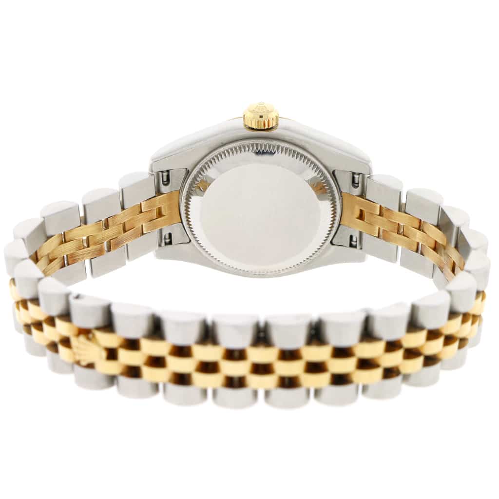 Rolex Datejust Ladies 2-Tone 18K Yellow Gold/Steel 26MM Original Silver Index Dial Jubilee Watch 179173 - Image 7