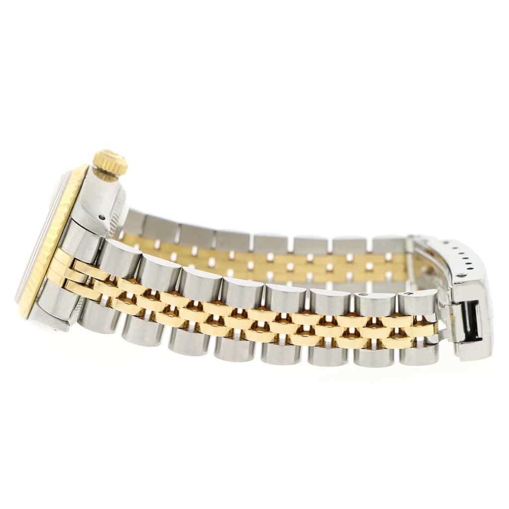 Rolex Datejust Ladies 2-Tone 18K Yellow Gold/Steel 26MM Original White Index Dial Jubilee Watch 69173 - Image 5