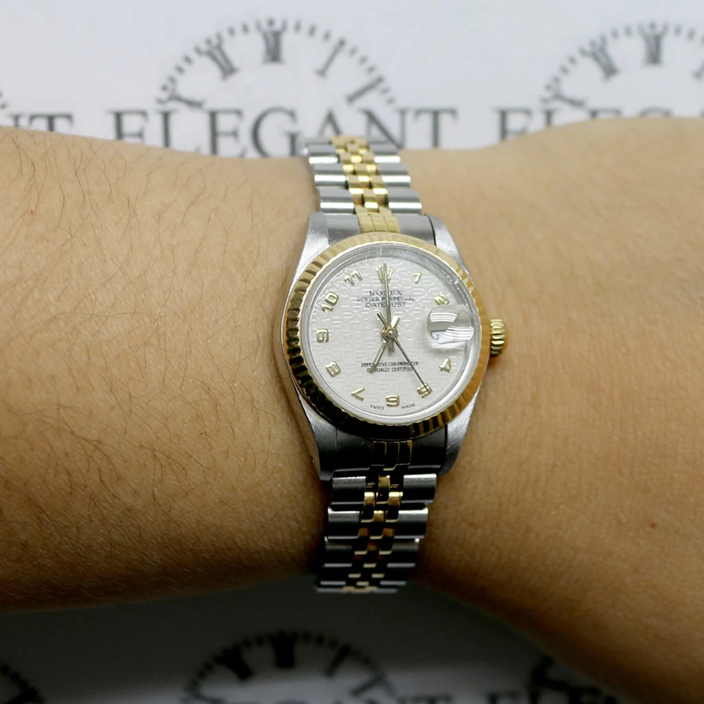 Rolex Datejust Ladies 2-Tone Gold/Steel Original Jubilee Dial 26MM Automatic Watch 69173 - Image 6