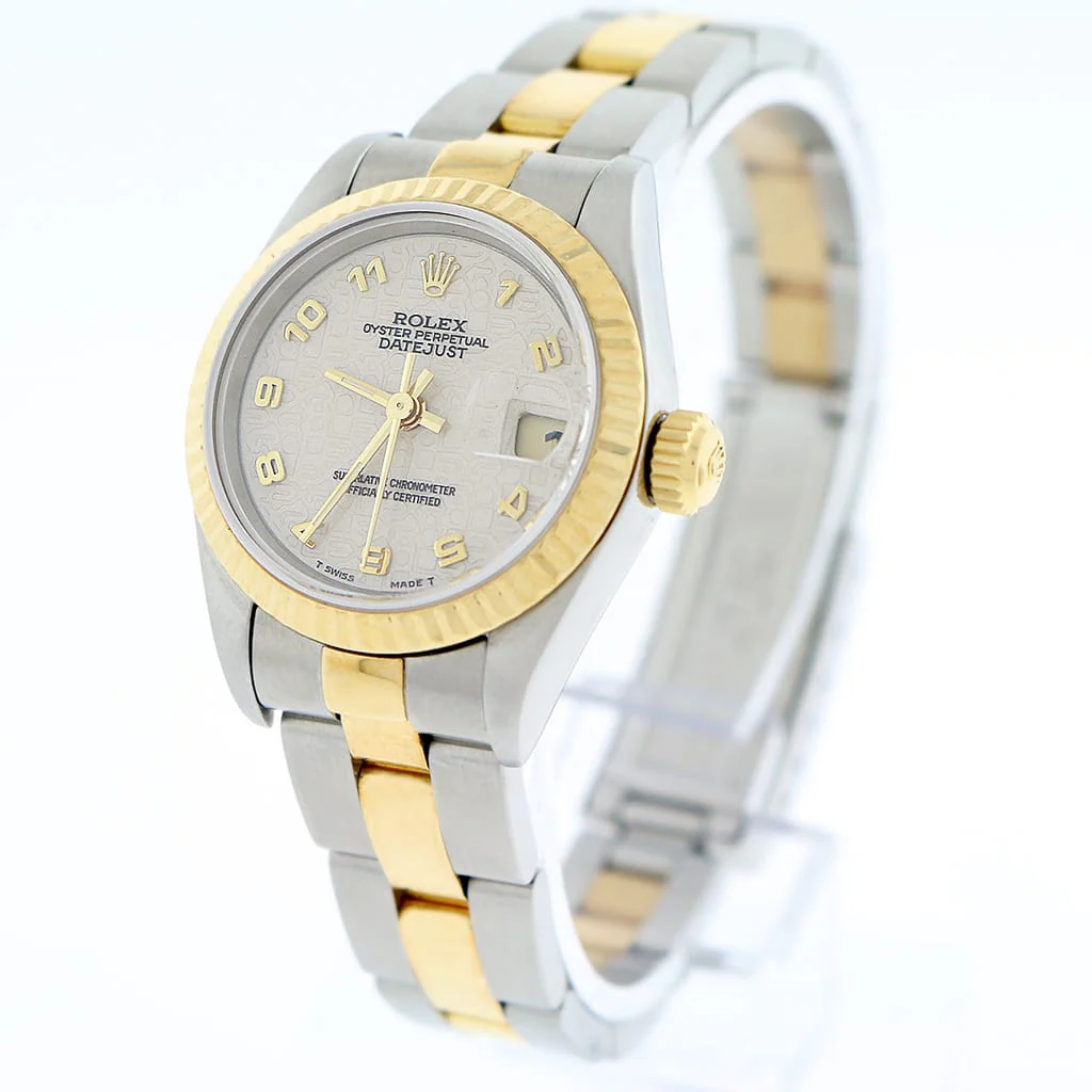 Rolex Datejust Ladies 2-Tone Gold/Steel Original Cream Jubilee Dial 26MM Automatic Oyster Watch 69173 - Image 5