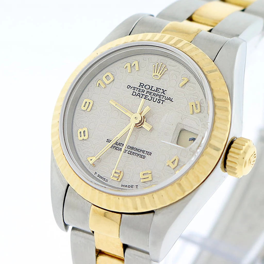 Rolex Datejust Ladies 2-Tone Gold/Steel Original Cream Jubilee Dial 26MM Automatic Oyster Watch 69173 - Image 6