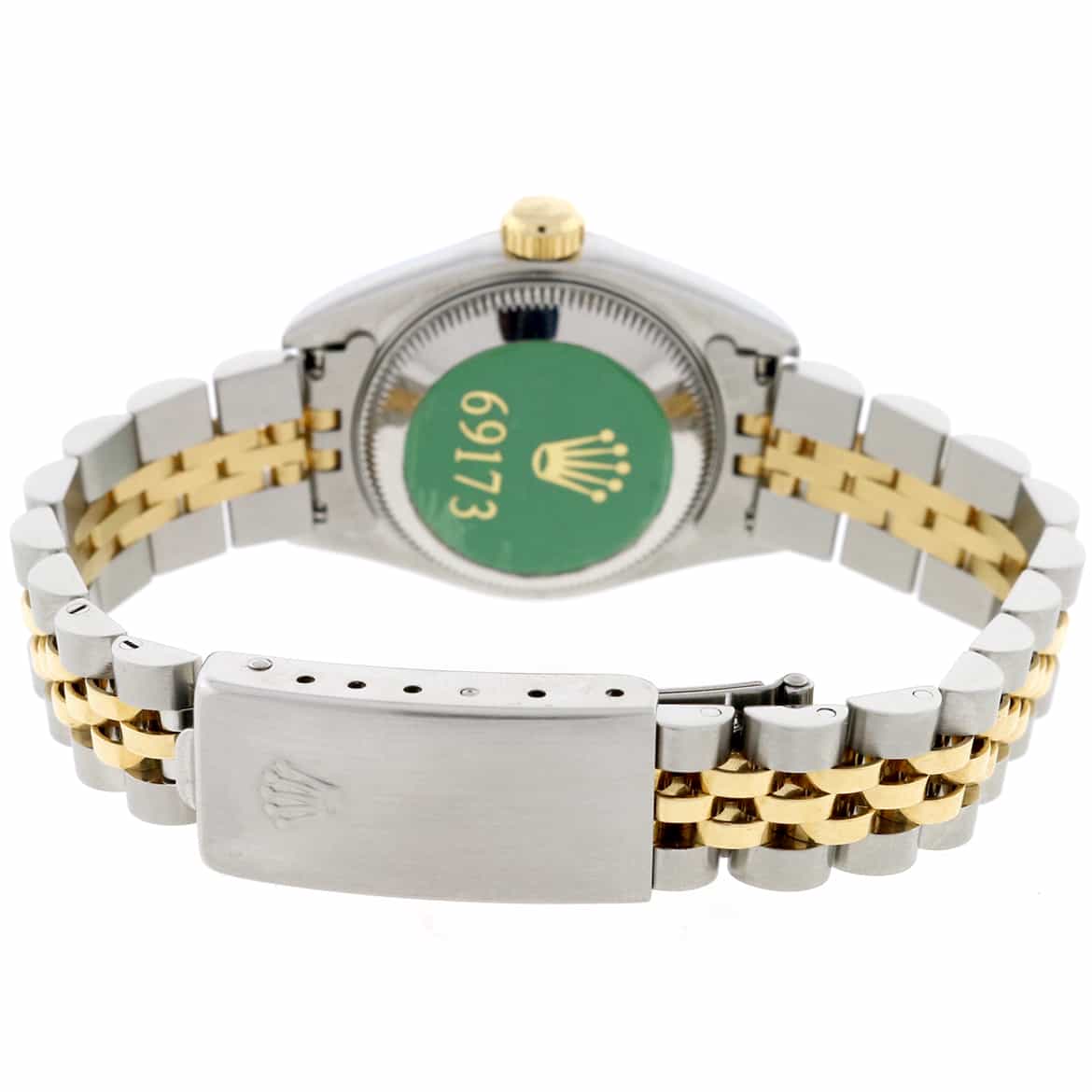 Rolex Datejust Ladies 2-Tone Gold/Steel Original Diamond Dial 26MM Watch 69173 - Image 9