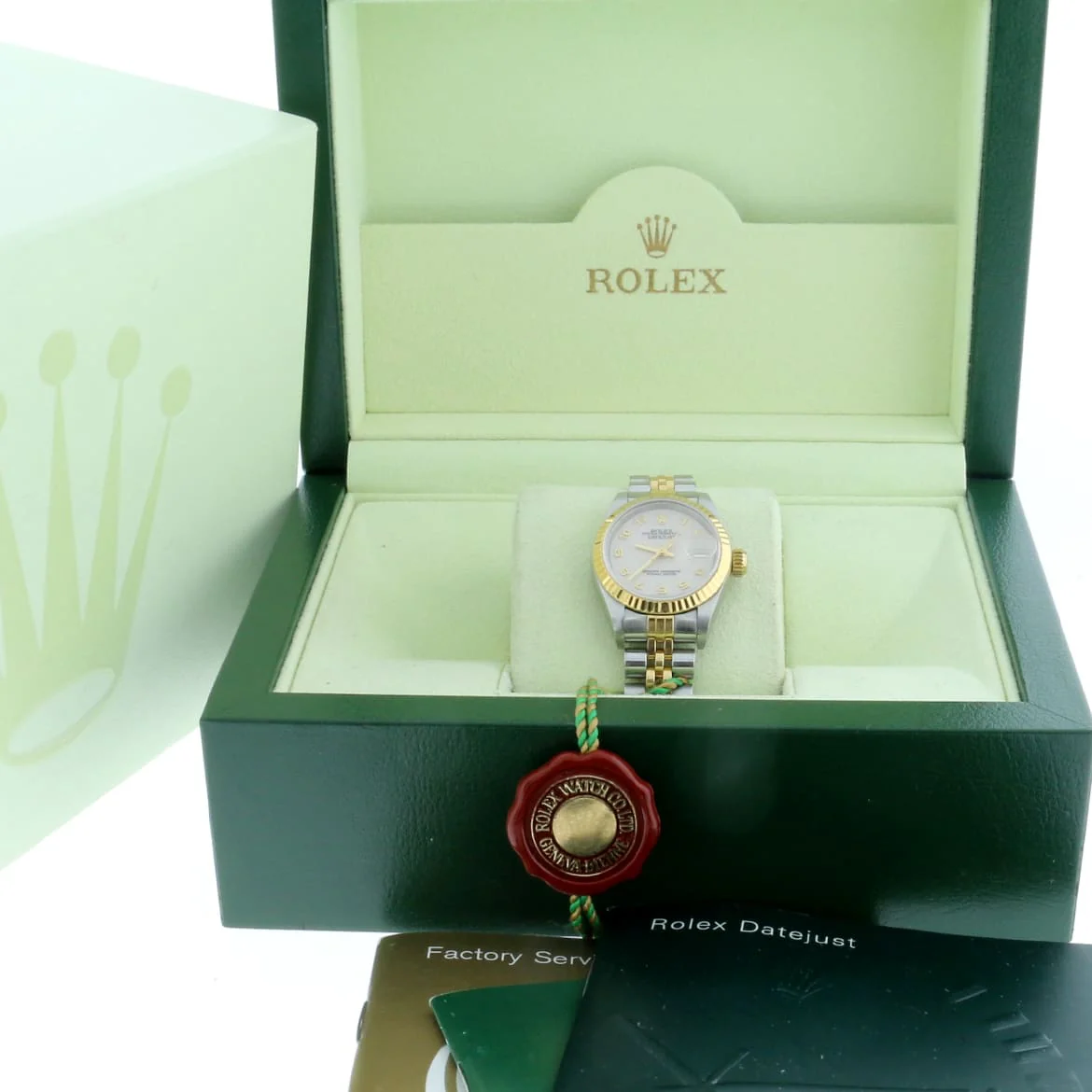Rolex Datejust Ladies 2-Tone Gold/Steel Original Jubilee Arabic Dial 26MM Automatic Watch 69173 - Image 3