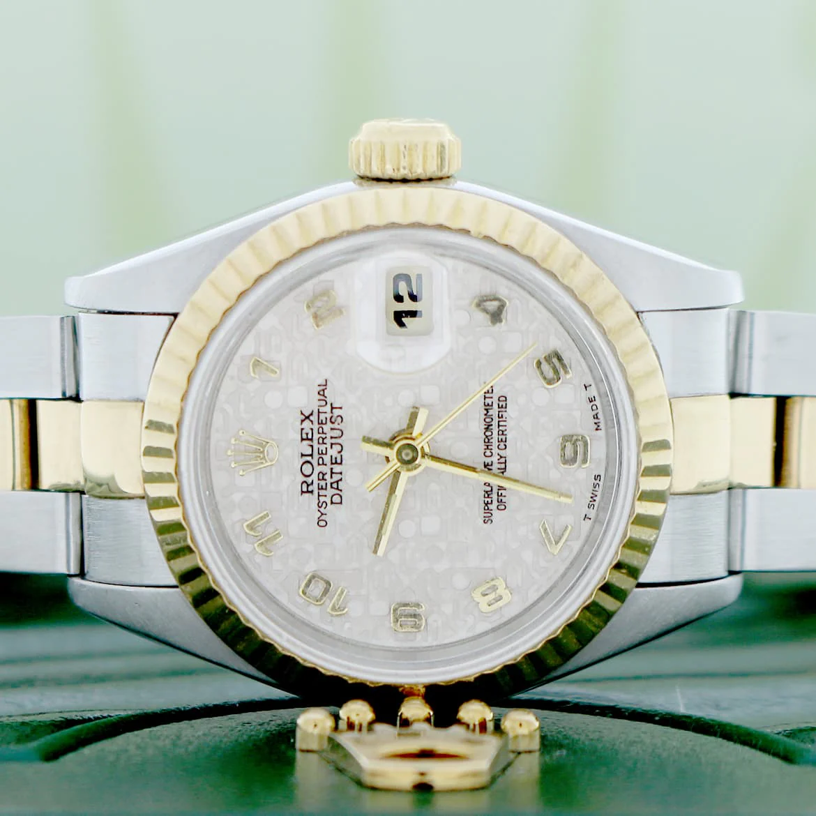 Rolex Datejust Ladies 2-Tone Gold/Steel Original Jubilee Dial 26MM Automatic Watch 69173 - Image 2
