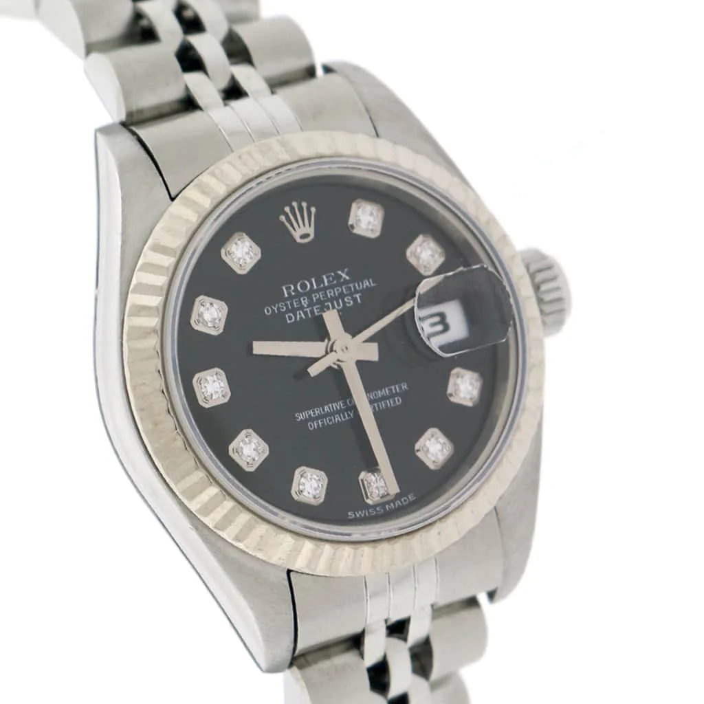 Rolex Datejust Ladies 2-Tone White Gold/Steel Original Diamond Dial 26MM Automatic Stainless Steel Jubilee Watch 79174 - Image 5