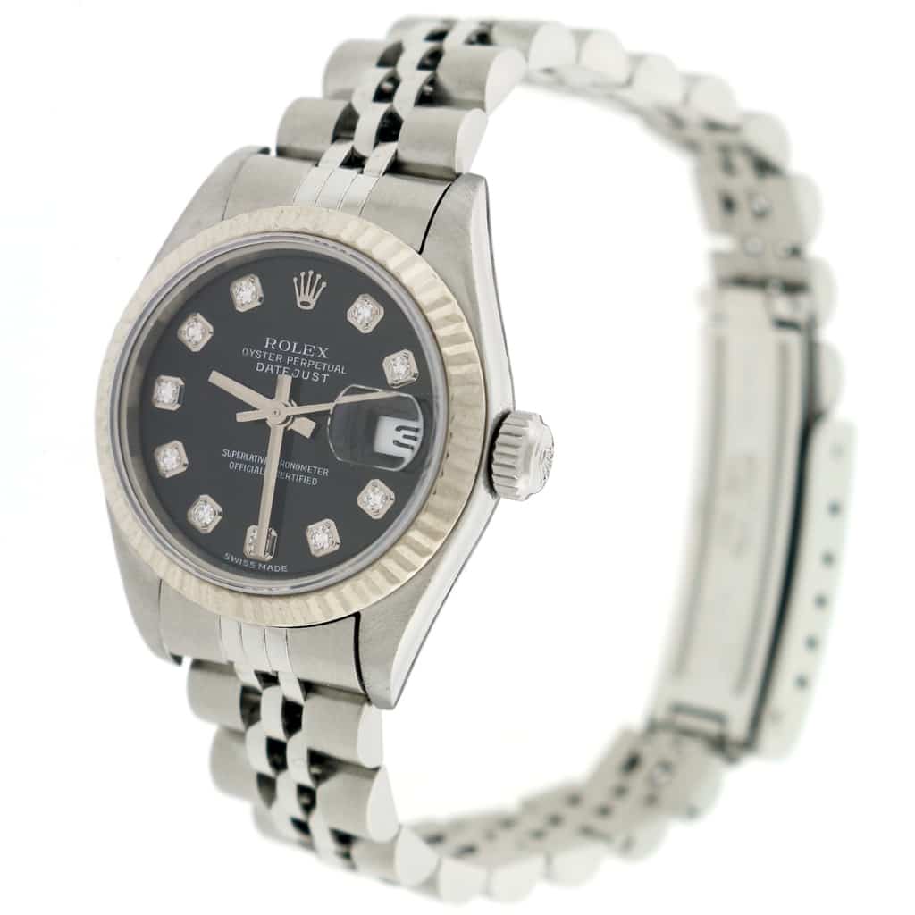 Rolex Datejust Ladies 2-Tone White Gold/Steel Original Diamond Dial 26MM Automatic Stainless Steel Jubilee Watch 79174 - Image 6