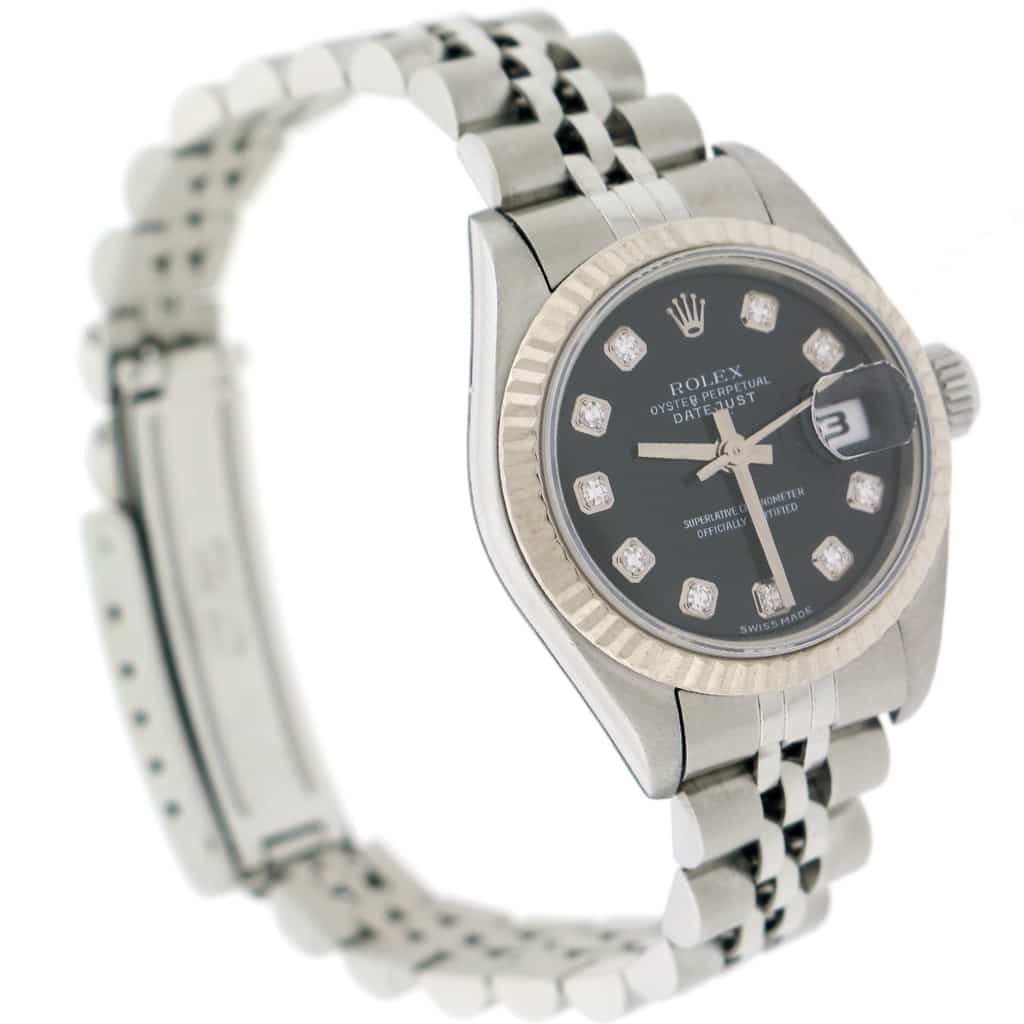 Rolex Datejust Ladies 2-Tone White Gold/Steel Original Diamond Dial 26MM Automatic Stainless Steel Jubilee Watch 79174 - Image 7