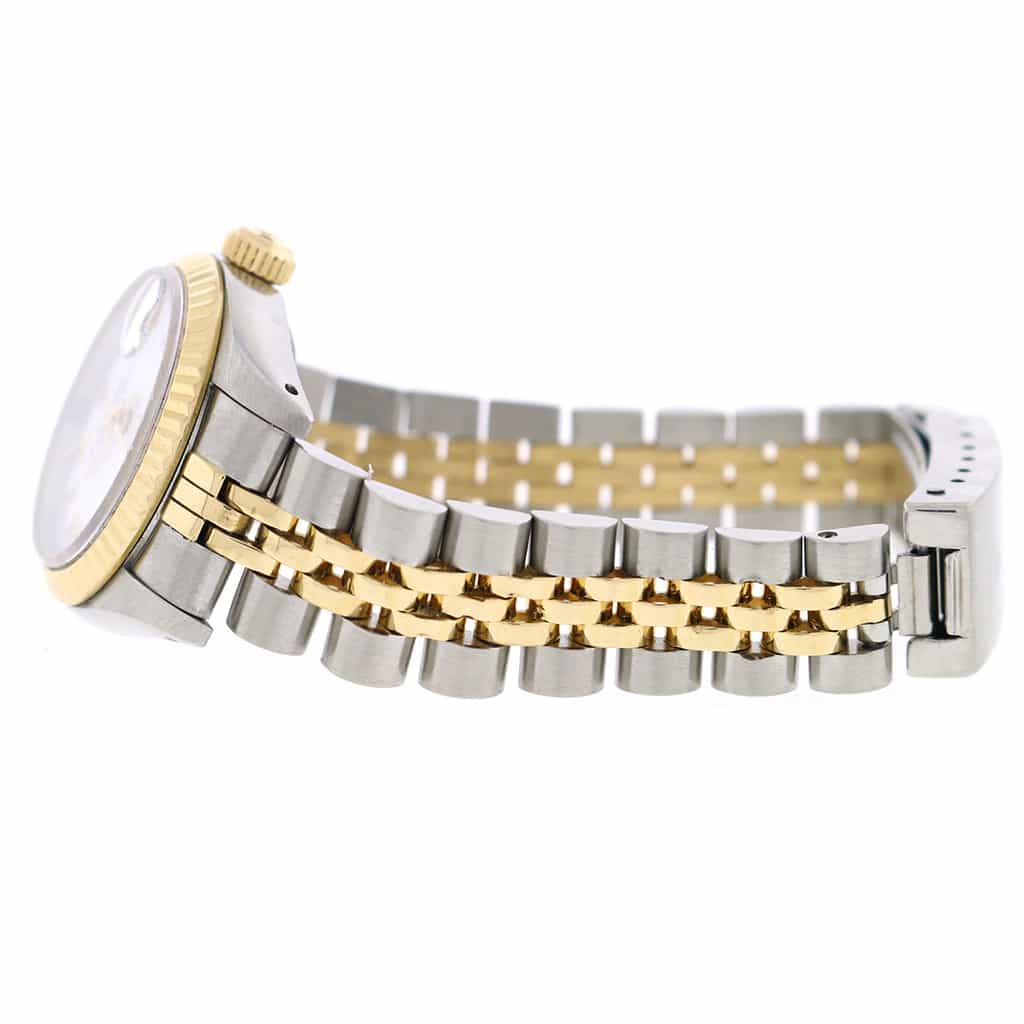 Rolex Datejust Ladies 2-Tone Yellow Gold/Steel Original White Roman Dial 26MM Jubilee Watch 69173 - Image 6