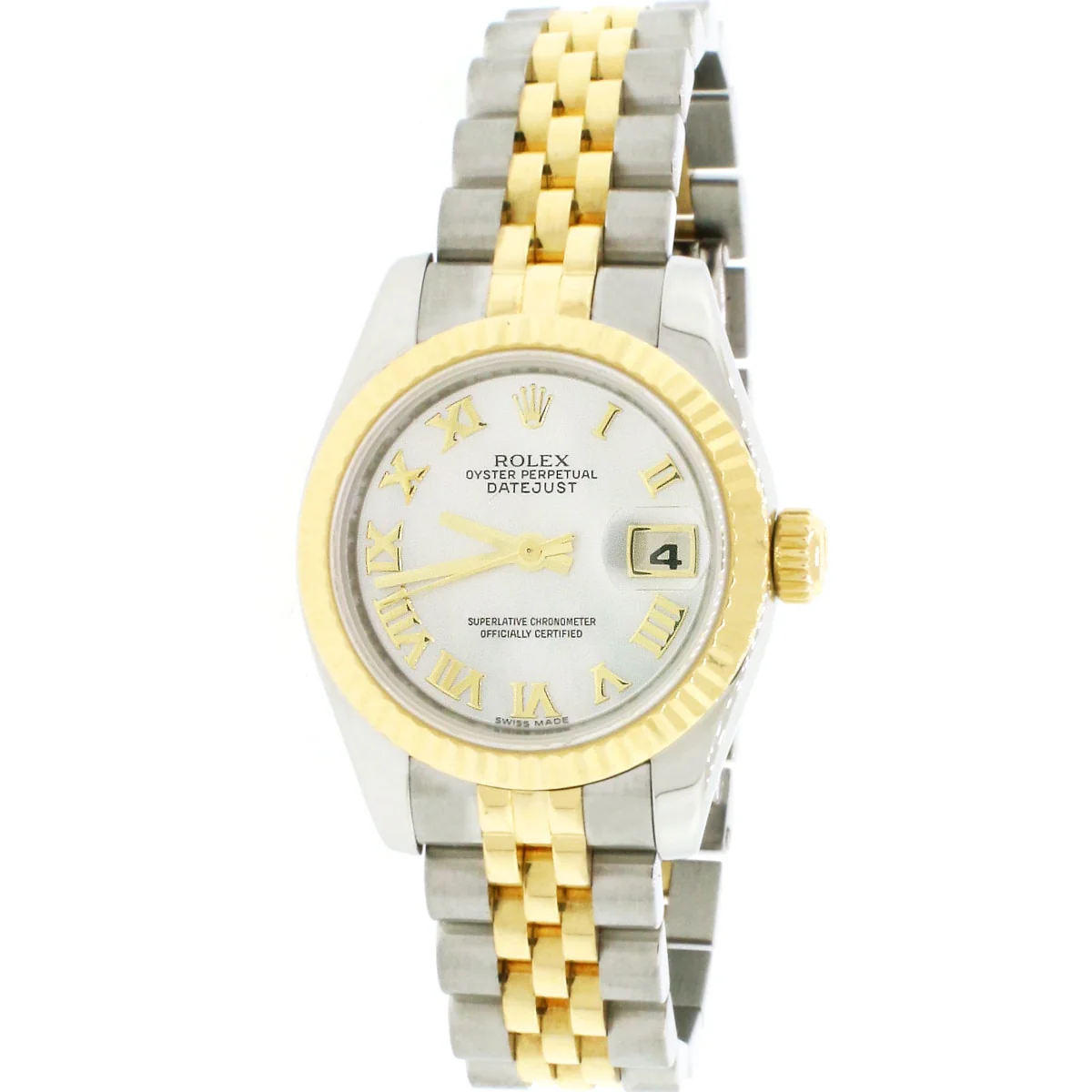 Rolex Datejust Ladies 26mm 2-Tone Factory MOP Dial Watch 179173