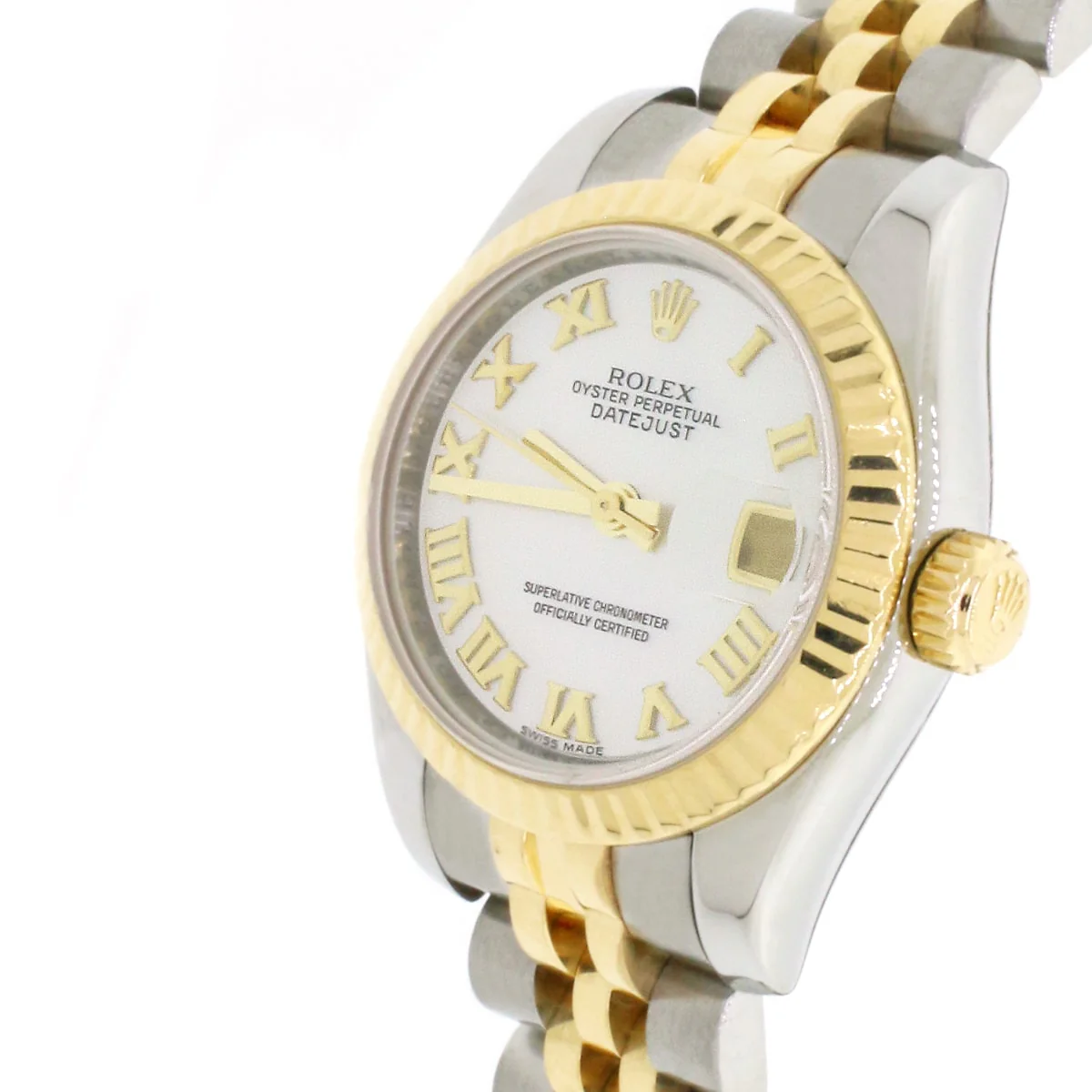 Rolex Datejust Ladies 26mm 2-Tone Factory MOP Dial Watch 179173 - Image 6