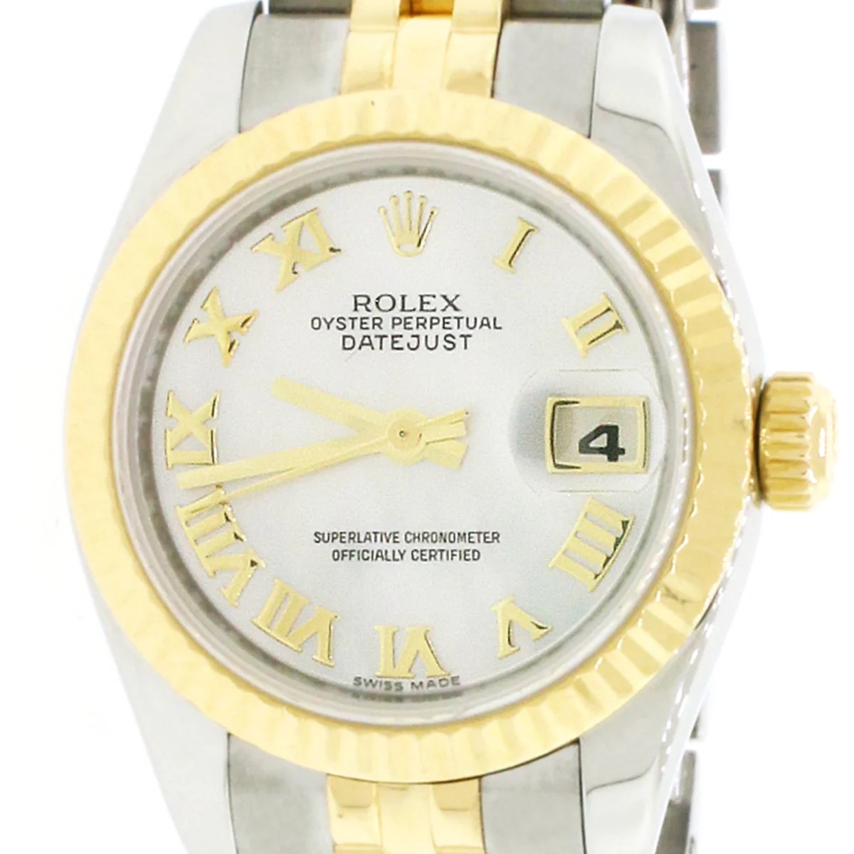 Rolex Datejust Ladies 26mm 2-Tone Factory MOP Dial Watch 179173 - Image 7