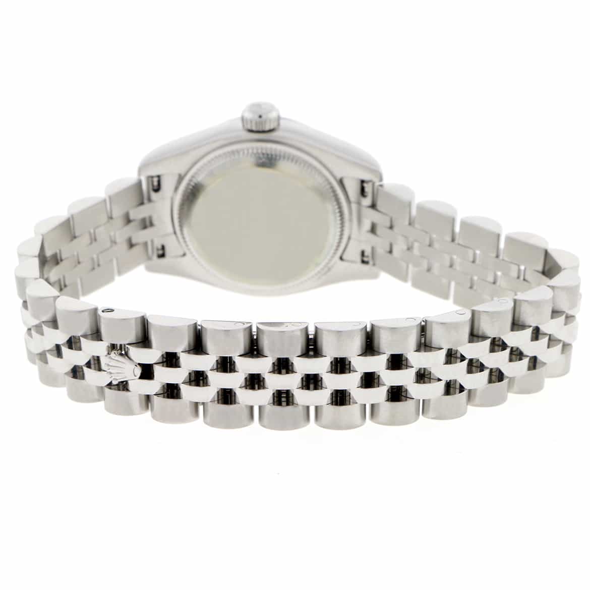 Rolex Datejust Ladies Original Blue Stick Dial 26MM Domed Bezel Automatic Stainless Steel Jubilee Watch 179160 - Image 7