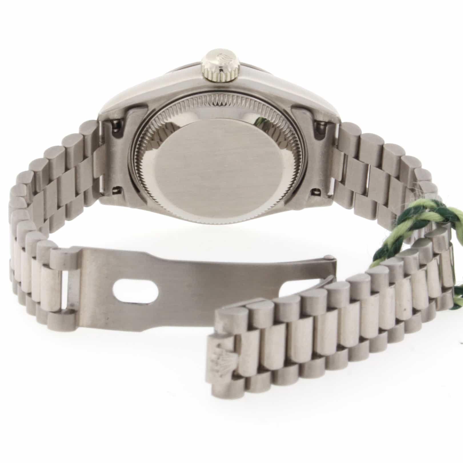 Rolex President Datejust Ladies Original Diamond Black Dial White Gold 26MM Automatic Watch 69179 - Image 10
