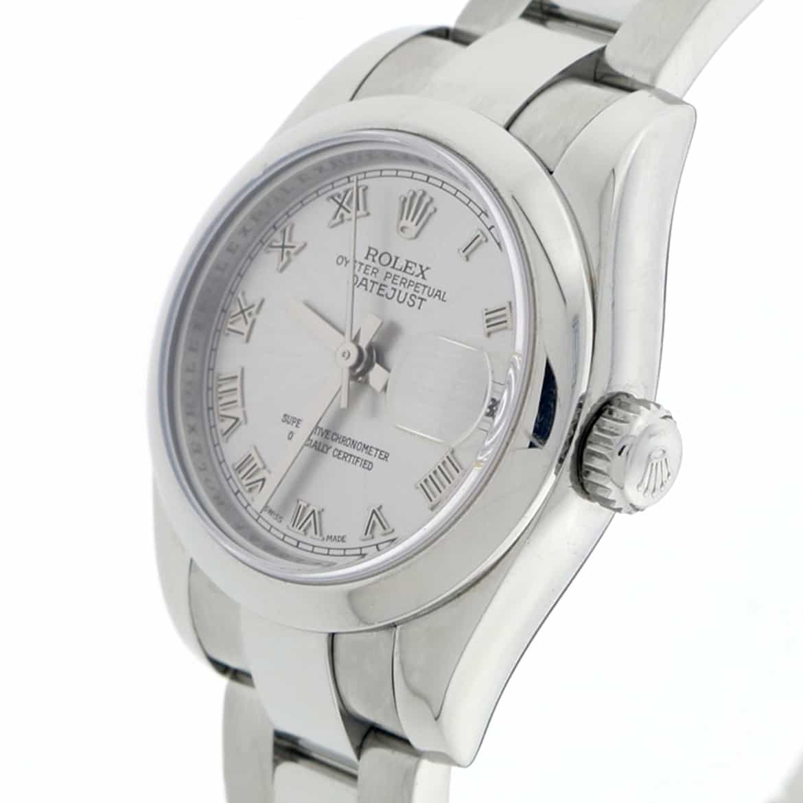 Rolex Datejust Ladies Rhodium Roman Dial 26MM Automatic Stainless Steel Watch 179160 - Image 11