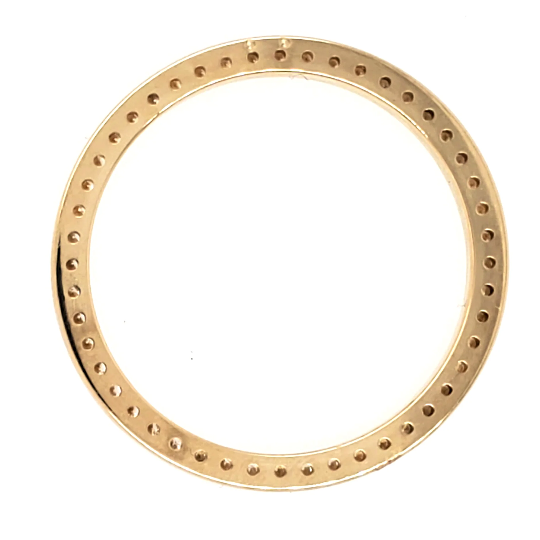 14k Yellow Gold 0.95ct Custom Diamond Bezel for Rolex Datejust Midsize - Image 2