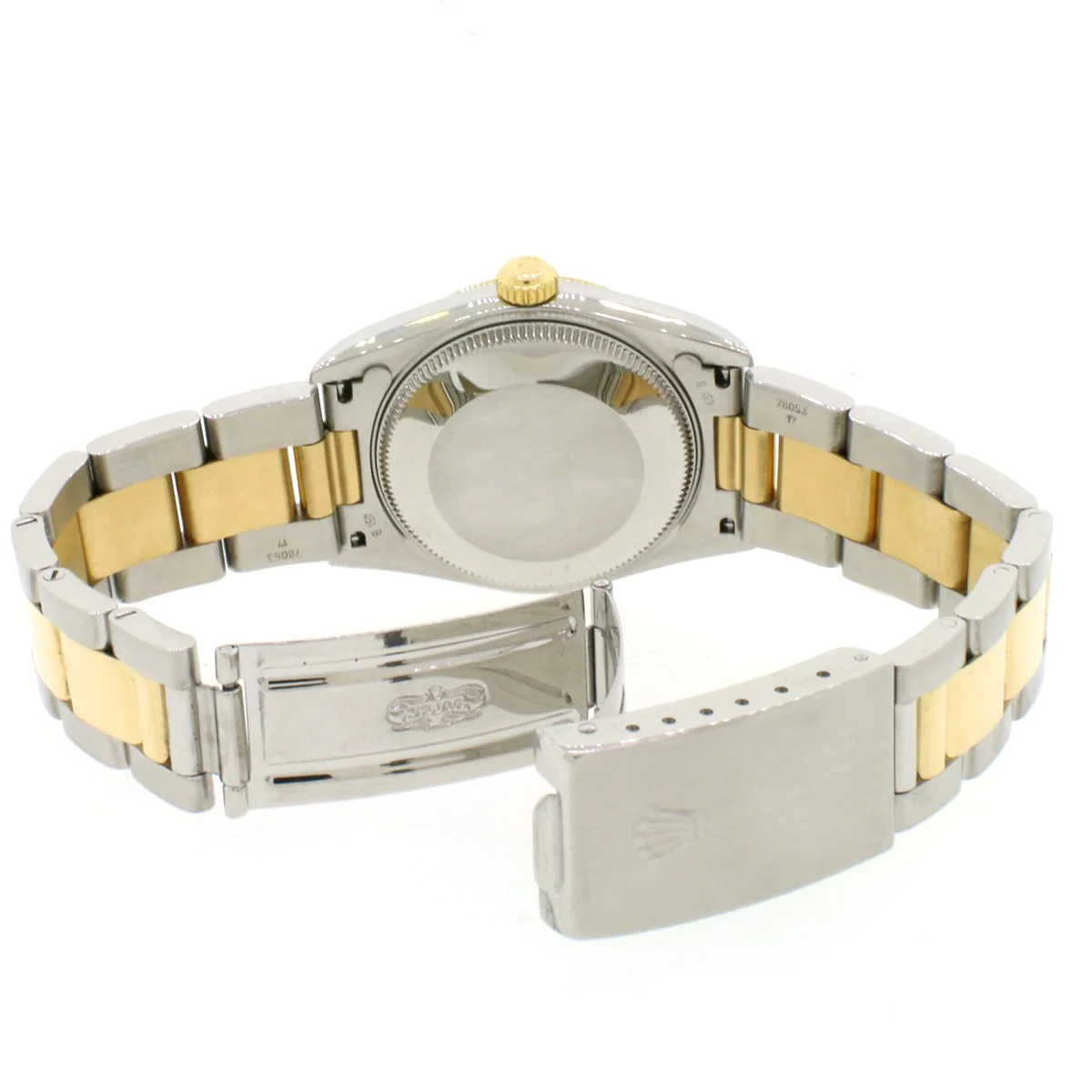 Rolex Datejust Midsize 2-Tone 18K Yellow Gold/Stainless Steel Original Blue Index Dial 31MM Oyster Watch 78243 w/Box&Papers - Image 6