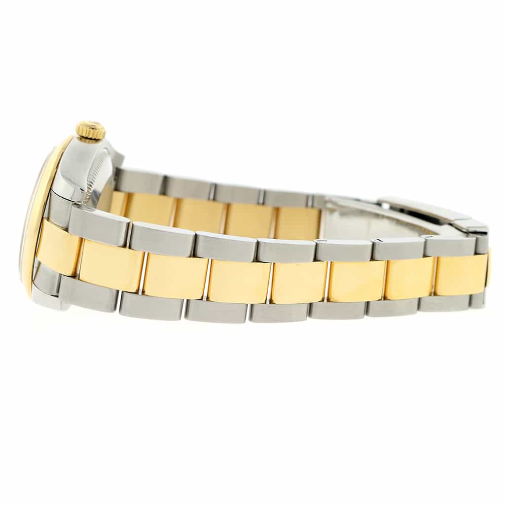 Rolex Datejust Midsize 2-Tone 18K Yellow Gold/Stainless Steel Original White Roman Dial 31MM Oyster Watch 178243 - Image 6