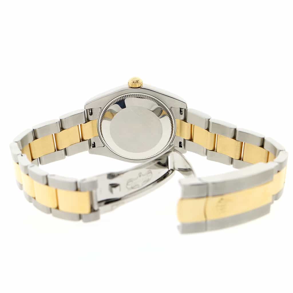Rolex Datejust Midsize 2-Tone 18K Yellow Gold/Stainless Steel Original White Roman Dial 31MM Oyster Watch 178243 - Image 8