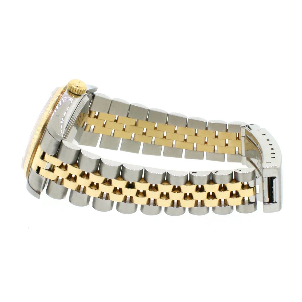 Rolex Datejust Midsize 2-Tone Yellow Gold/Stainless Steel Jubilee Cream Factory Dial 31MM Watch 68273 - Image 5