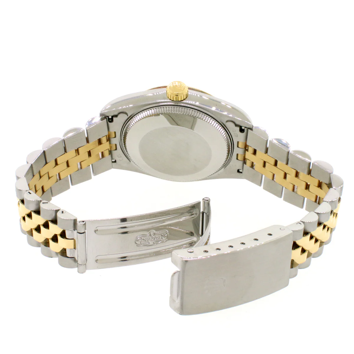 Rolex Datejust Midsize 2-Tone Yellow Gold/Stainless Steel Jubilee Cream Factory Dial 31MM Watch 68273 - Image 6