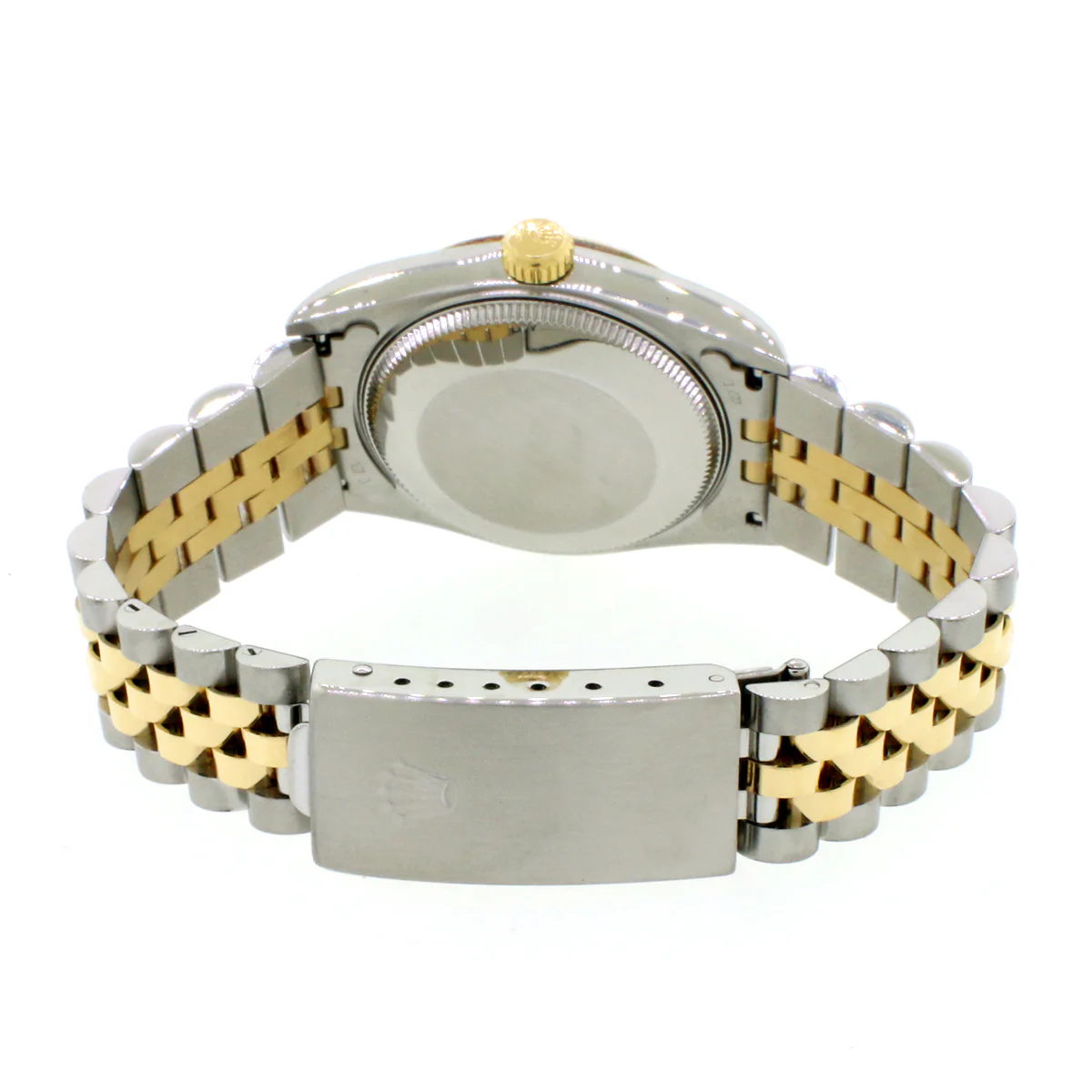 Rolex Datejust Midsize 2-Tone Yellow Gold/Stainless Steel Jubilee Cream Factory Dial 31MM Watch 68273 - Image 7