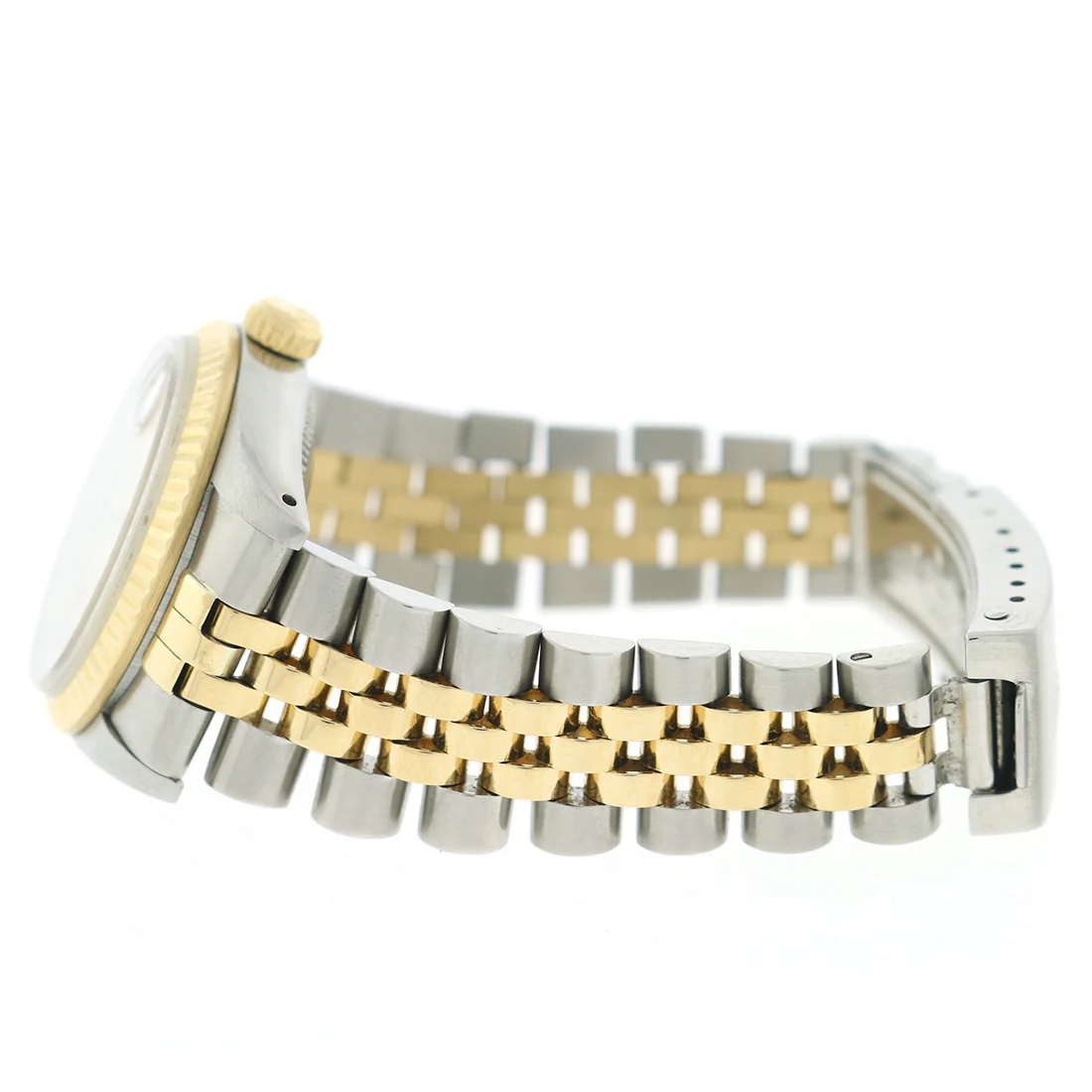 Rolex Datejust Midsize 2-Tone Yellow Gold/Stainless Steel Original Champagne Index Dial 31MM Jubilee Watch 68273 - Image 6