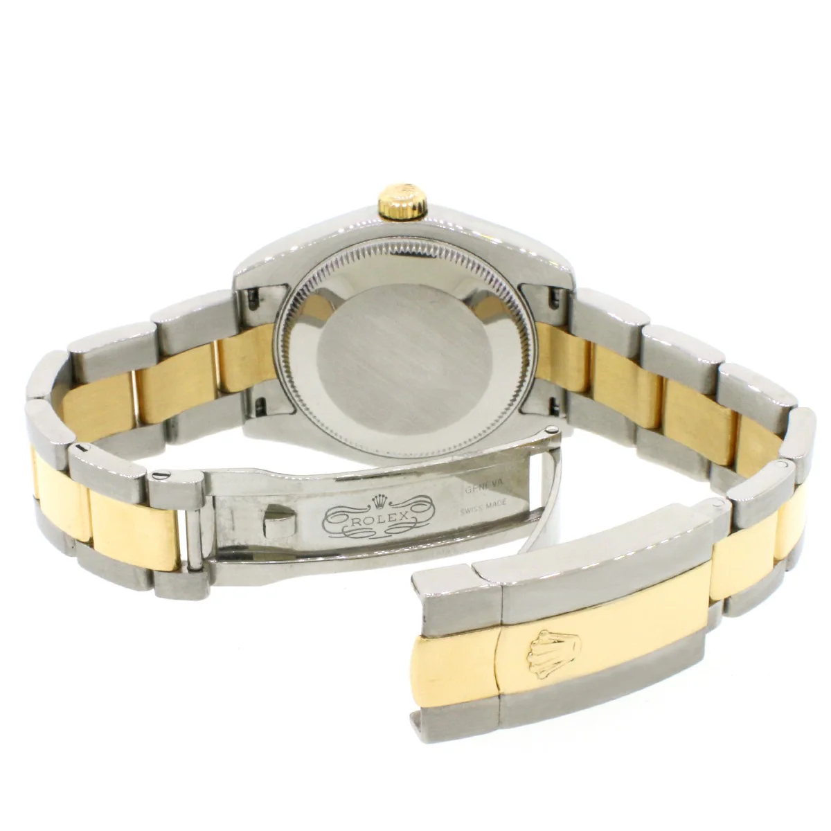 Rolex Datejust Midsize 2-Tone Yellow Gold/Steel Factory White Dial 31mm Oyster Watch 178273 - Image 5