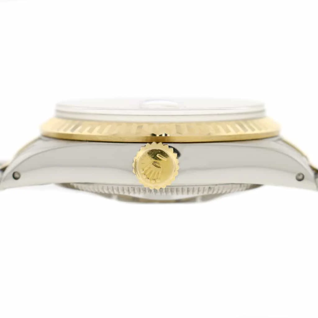 Rolex Datejust Midsize 2-Tone Yellow Gold/Stainless Steel Original Champagne Index Dial 31MM Jubilee Watch 68273 - Image 4