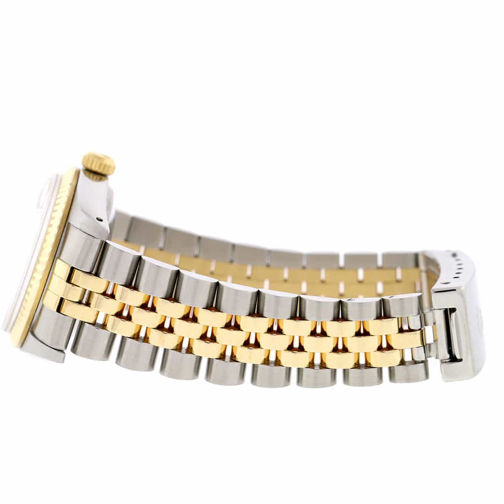 Rolex Datejust Midsize 2-Tone Yellow Gold/Stainless Steel Original Champagne Index Dial 31MM Jubilee Watch 68273 - Image 7