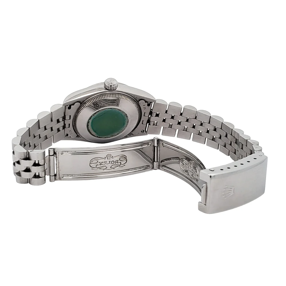 Rolex Datejust Midsize 31mm 68240 Smooth Bezel Rose Roman Dial Steel Watch Box Papers - Image 6