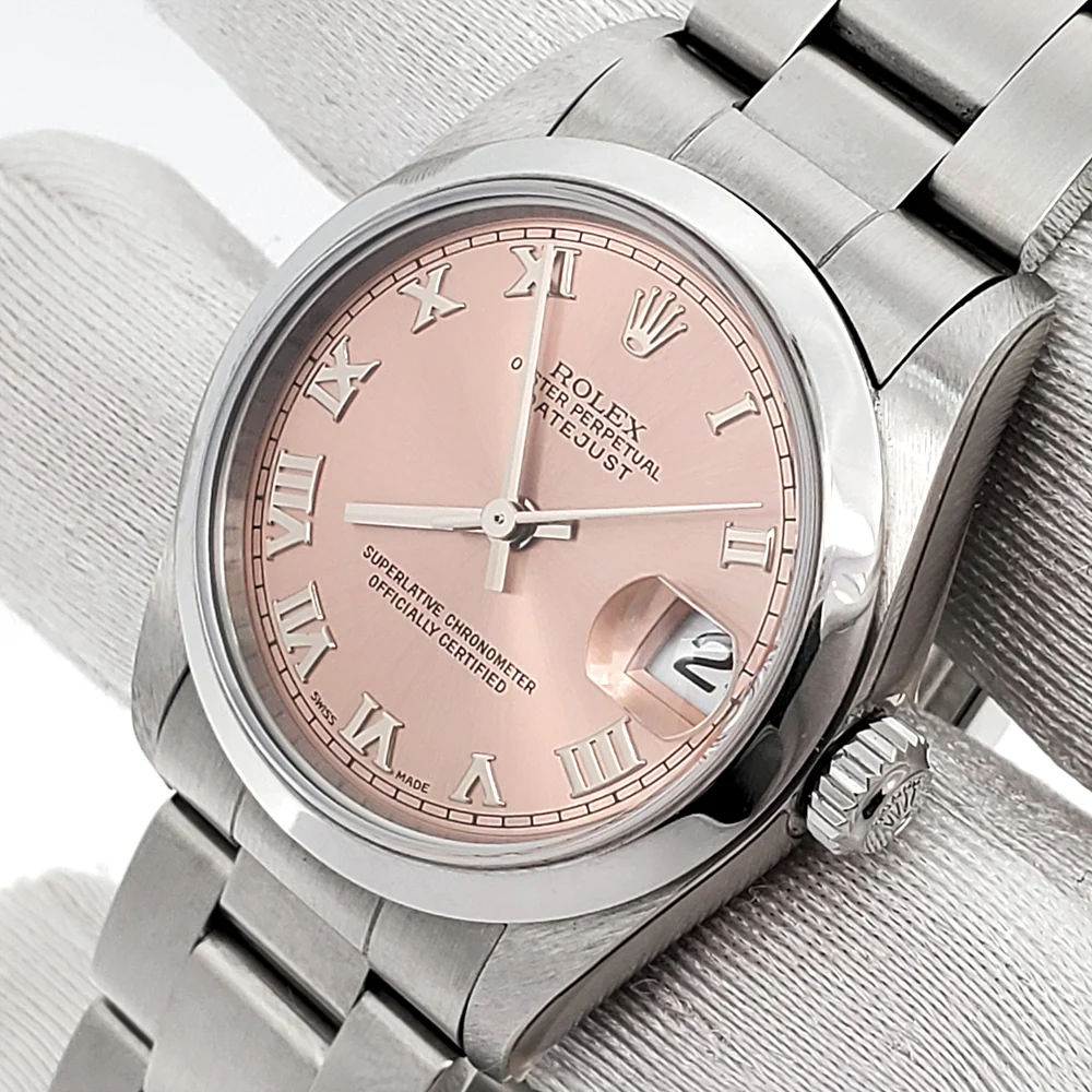 Rolex Datejust Midsize 31mm 78240 Salmon Roman Steel Watch Papers - Image 3