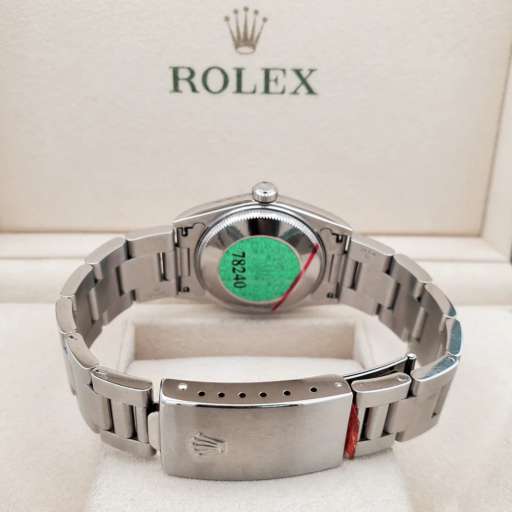 Rolex Datejust Midsize 31mm 78240 Smooth Bezel Salmon Roman Dial Steel Watch Box Papers - Image 5